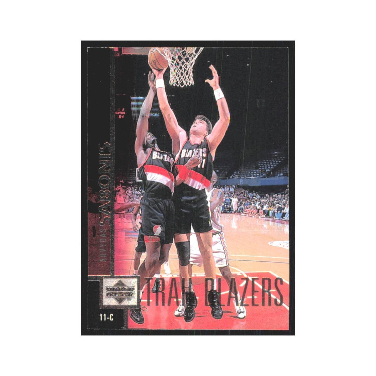 Arvydas Sabonis 1997 Upper Deck #104 Portland Trail Blazers Basketball Card NM