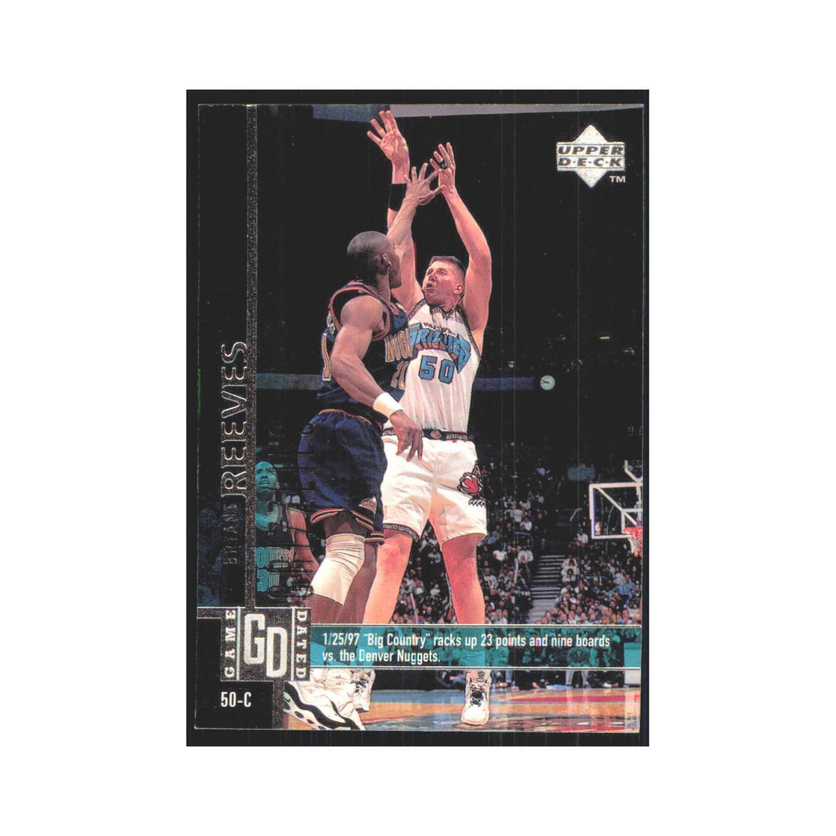 Bryant Reeves 1997 Upper Deck #310 Vancouver Grizzlies Basketball Card NM