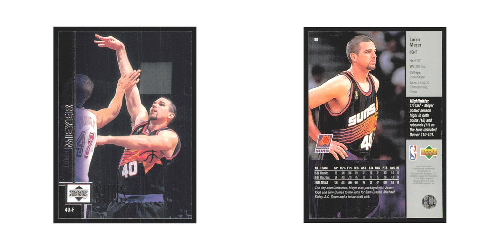 Loren Meyer 1997 Upper Deck #98 Phoenix Suns Basketball Card NM