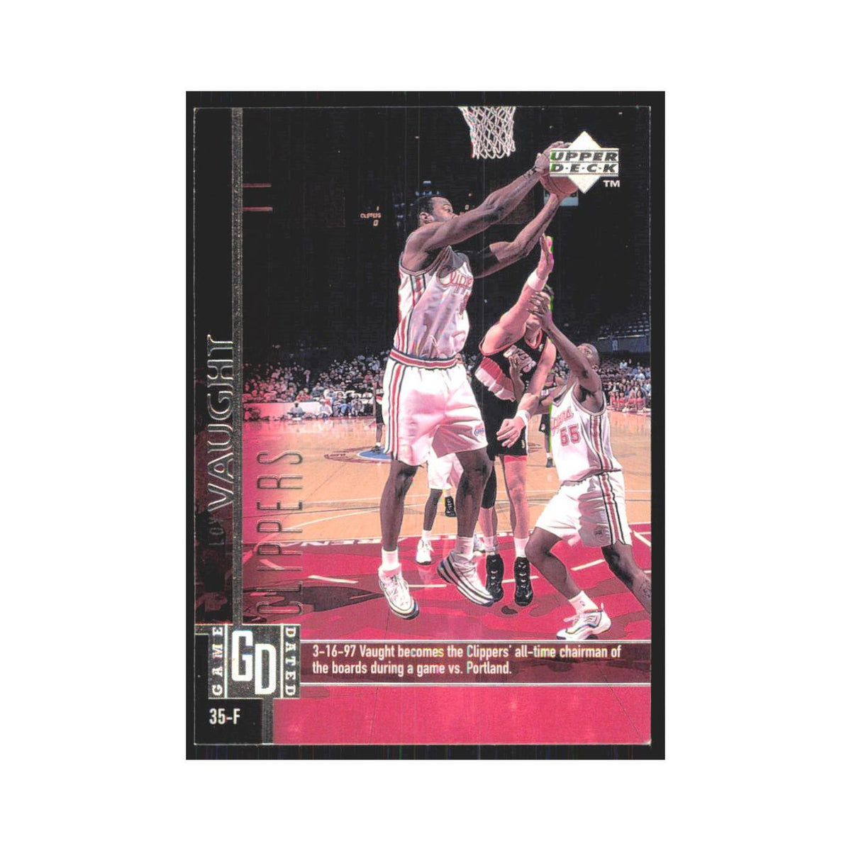 Loy Vaught 1997 Upper Deck #56 Los Angeles Clippers Basketball Card NM