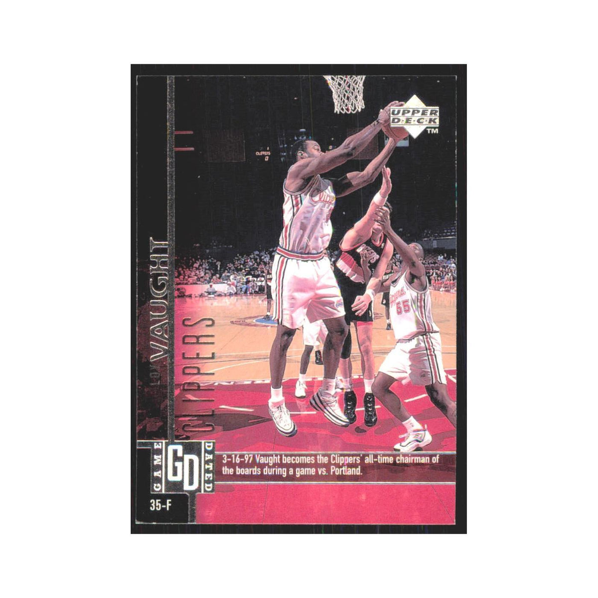 Loy Vaught 1997 Upper Deck #56 Los Angeles Clippers Basketball Card NM