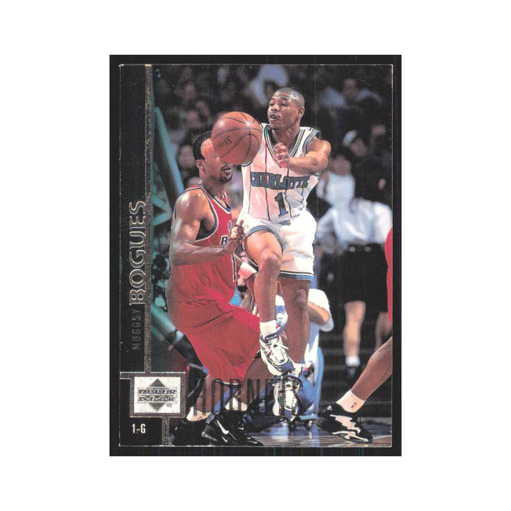 Muggsy Bogues 1997 Upper Deck #9 Charlotte Hornets Basketball Card NM