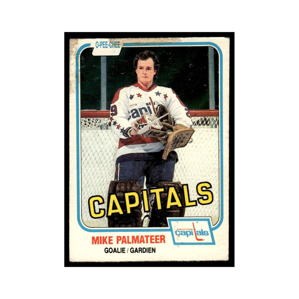 Mike Palmateer 1981 O-Pee-Chee (Damaged) #351 Washington Capitals Hockey Card VG