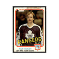 Pat Hickey 1981 O-Pee-Chee (Damaged) #318 New York Rangers Hockey Card Poor