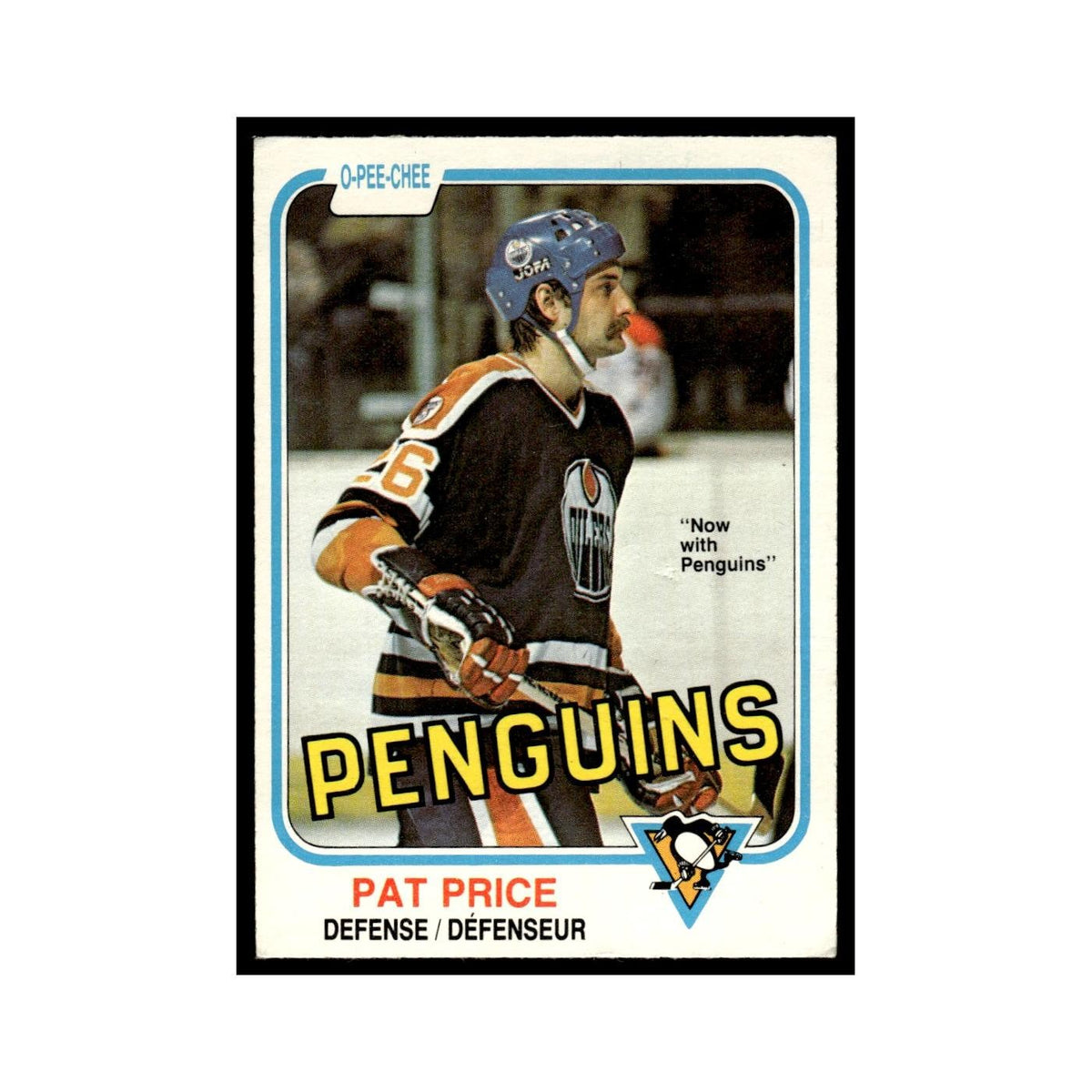 Pat Price 1981 O-Pee-Chee #265 Pittsburgh Penguins Hockey Card EX
