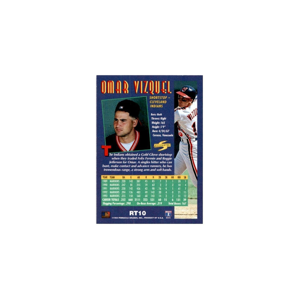 Omar Vizquel 1994 Score Rookie & Traded #RT10 Cleveland Indians Baseball Card NM