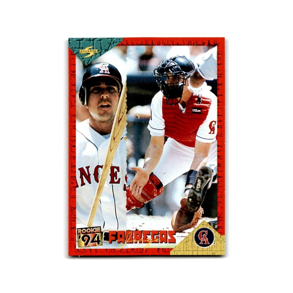 Jorge Fabregas Rookie 1994 Score Rookie & Traded #RT110 California Angels NM