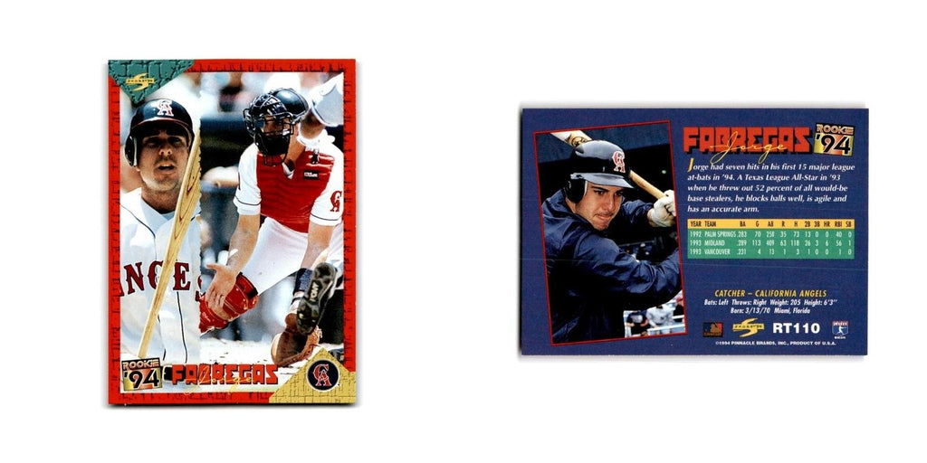Jorge Fabregas Rookie 1994 Score Rookie & Traded #RT110 California Angels NM