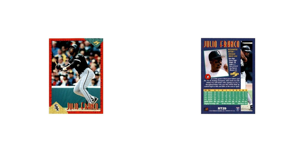 Julio Franco 1994 Score Rookie & Traded #RT29 Chicago White Sox Baseball Card NM