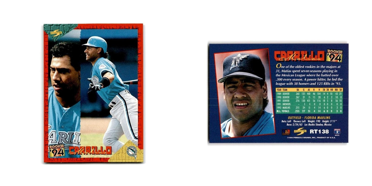 Matias Carrillo Rookie 1994 Score Rookie & Traded #RT138 Florida Marlins NM