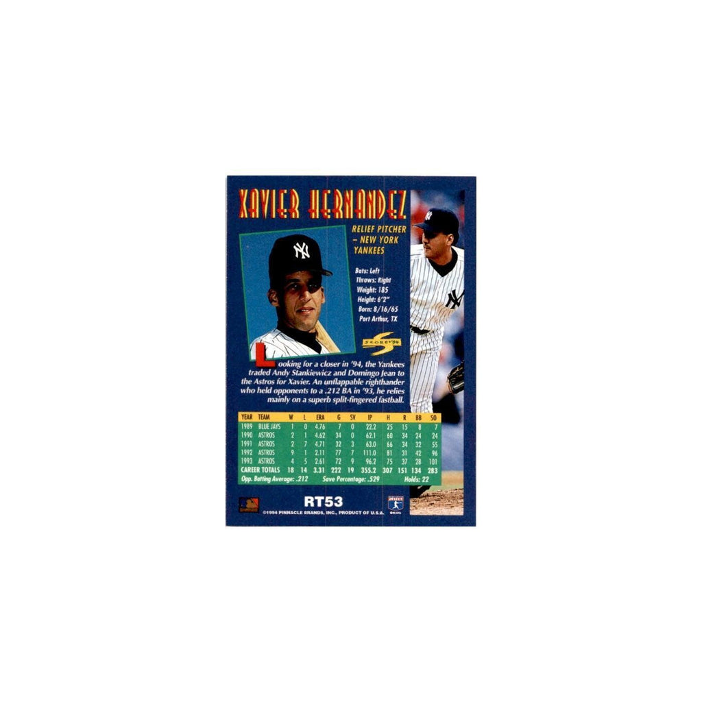Xavier Hernandez 1994 Score Rookie & Traded #RT53 New York Yankees NM
