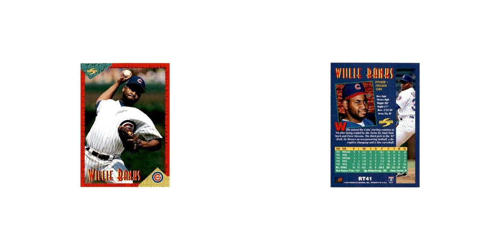 Willie Banks 1994 Score Rookie & Traded #RT41 Chicago Cubs Baseball Card NM