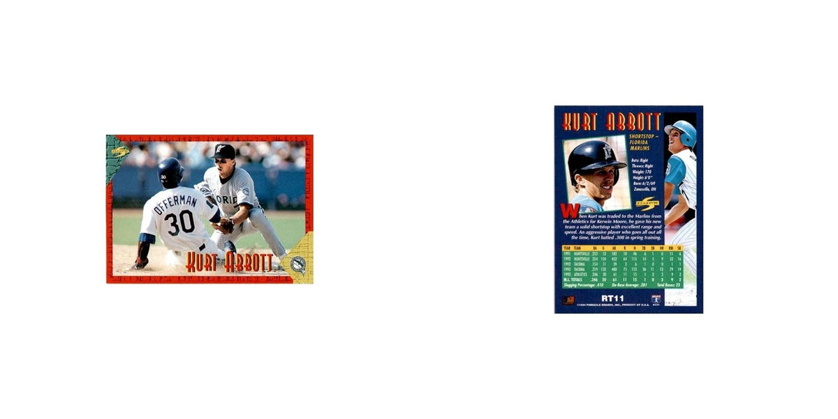 Kurt Abbott 1994 Score Rookie & Traded #RT11 Florida Marlins Baseball Card NM