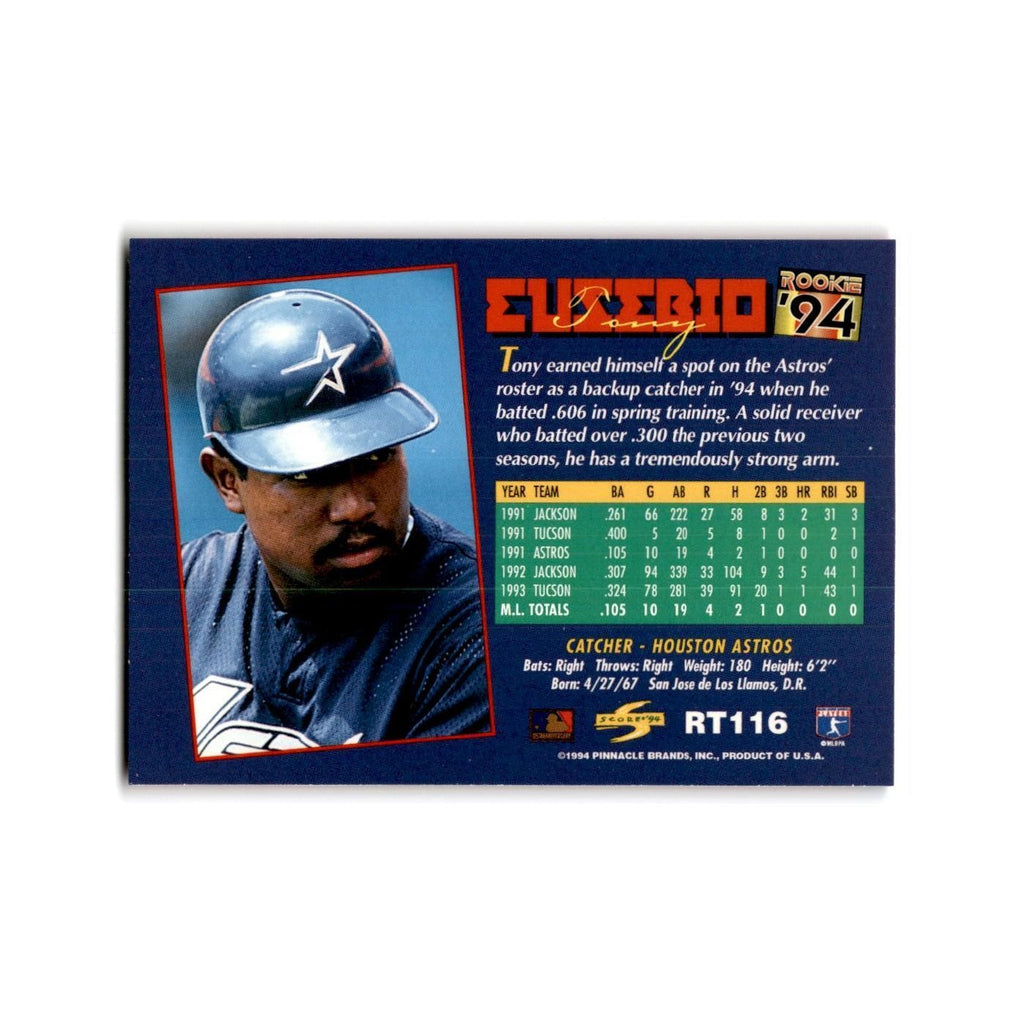 Tony Eusebio Rookie 1994 Score Rookie & Traded #RT116 Houston Astros NM