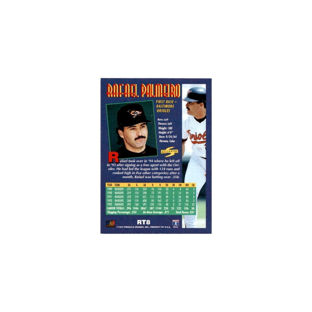 Rafael Palmeiro 1994 Score Rookie & Traded #RT8 Baltimore Orioles NM