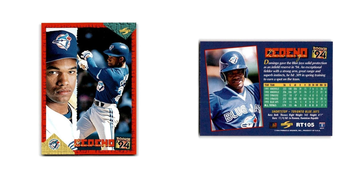 Domingo Cedeno Rookie 1994 Score Rookie & Traded #RT105 Toronto Blue Jays NM