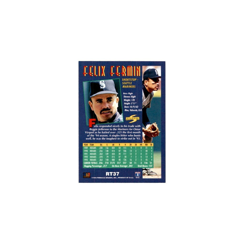Felix Fermin 1994 Score Rookie & Traded #RT37 Seattle Mariners Baseball Card NM