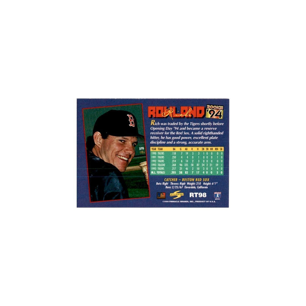Rich Rowland Rookie 1994 Score Rookie & Traded #RT98 Boston Red Sox NM