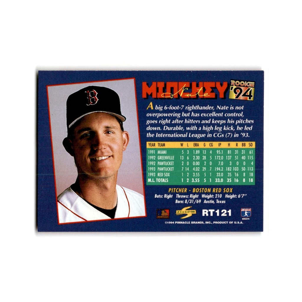 Nate Minchey Rookie 1994 Score Rookie & Traded #RT121 Boston Red Sox NM
