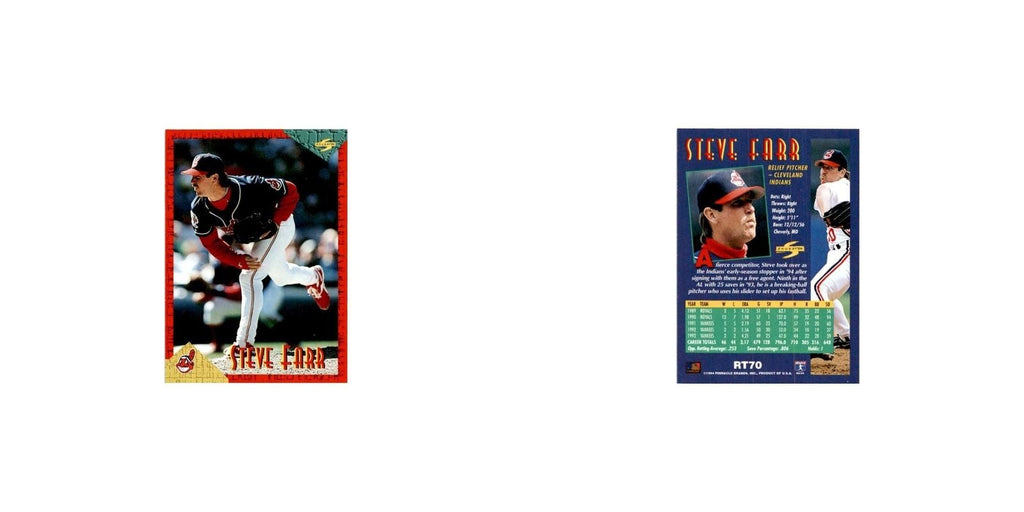 Steve Farr 1994 Score Rookie & Traded #RT70 Cleveland Indians Baseball Card NM
