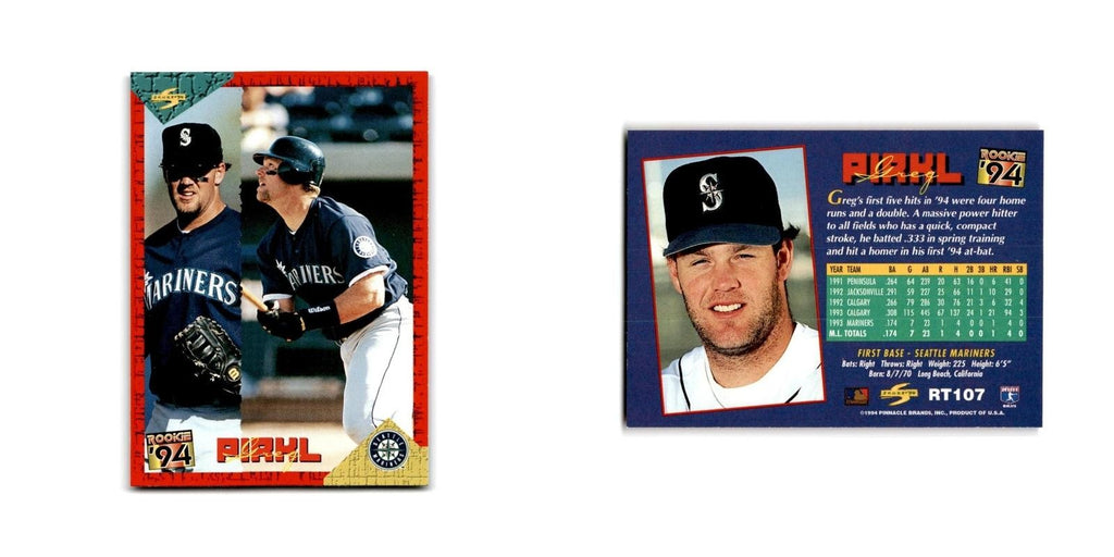 Greg Pirkl Rookie 1994 Score Rookie & Traded #RT107 Seattle Mariners NM