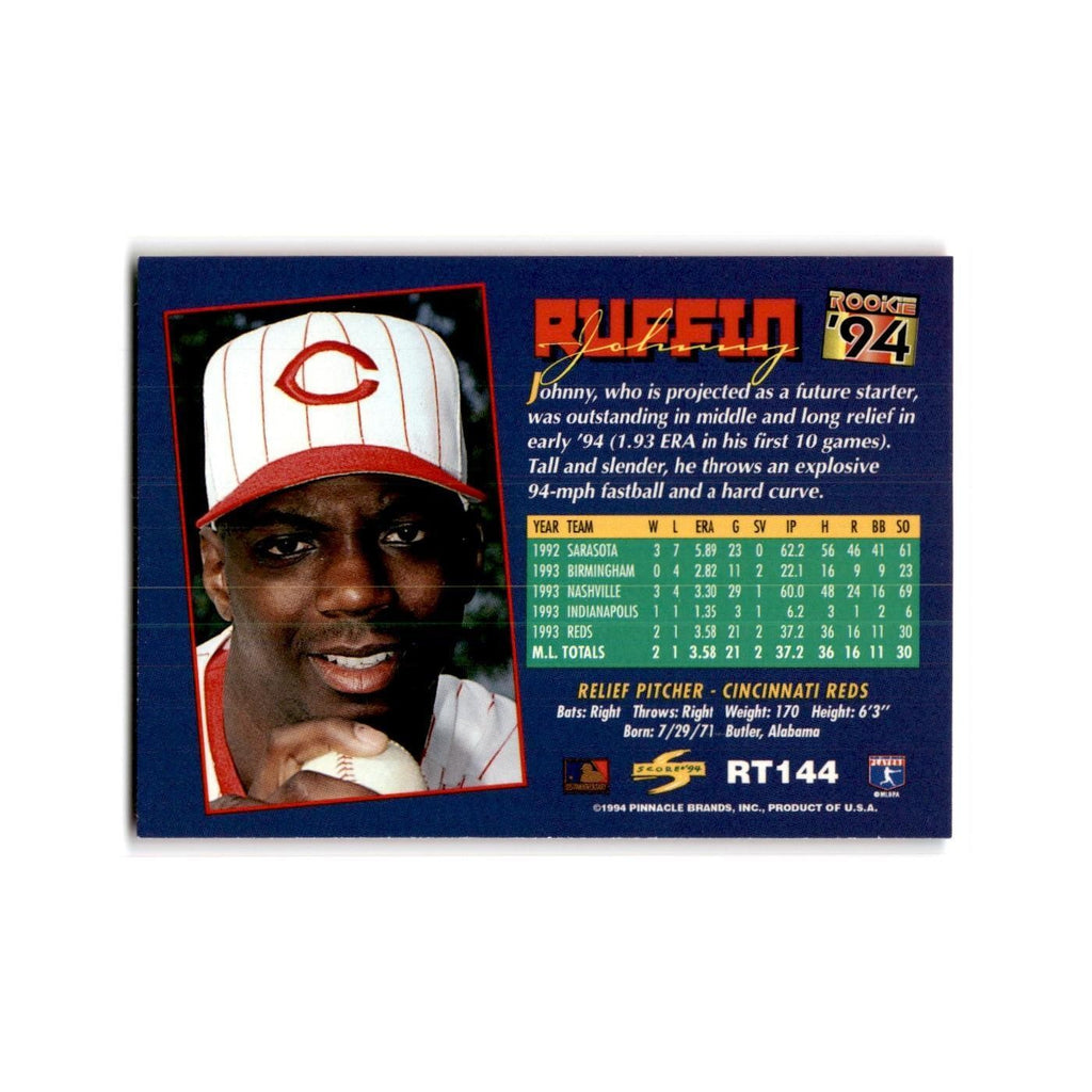 Johnny Ruffin Rookie 1994 Score Rookie & Traded #RT144 Cincinnati Reds NM