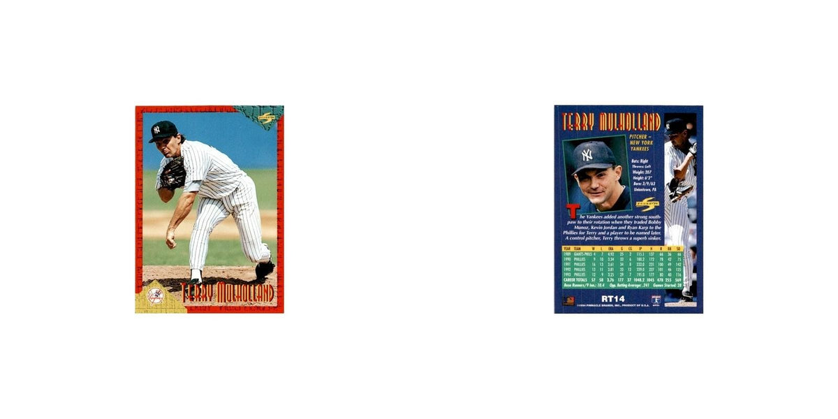 Terry Mulholland 1994 Score Rookie & Traded #RT14 New York Yankees NM