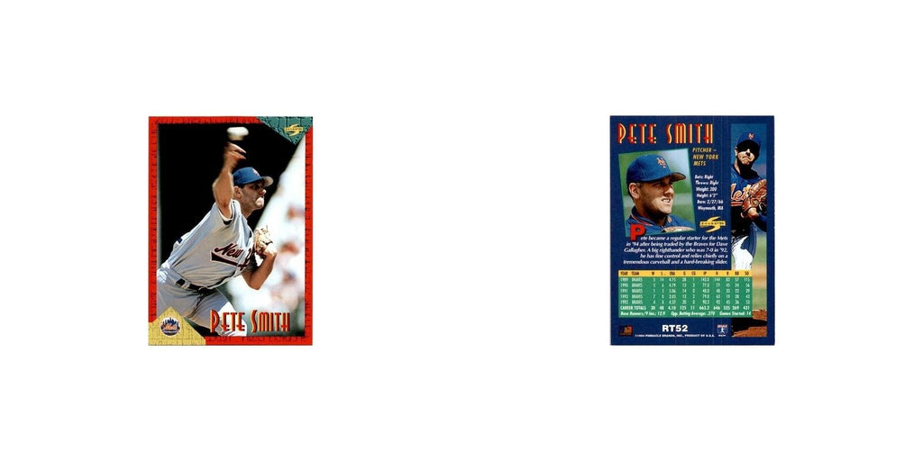 Pete Smith 1994 Score Rookie & Traded #RT52 New York Mets Baseball Card NM