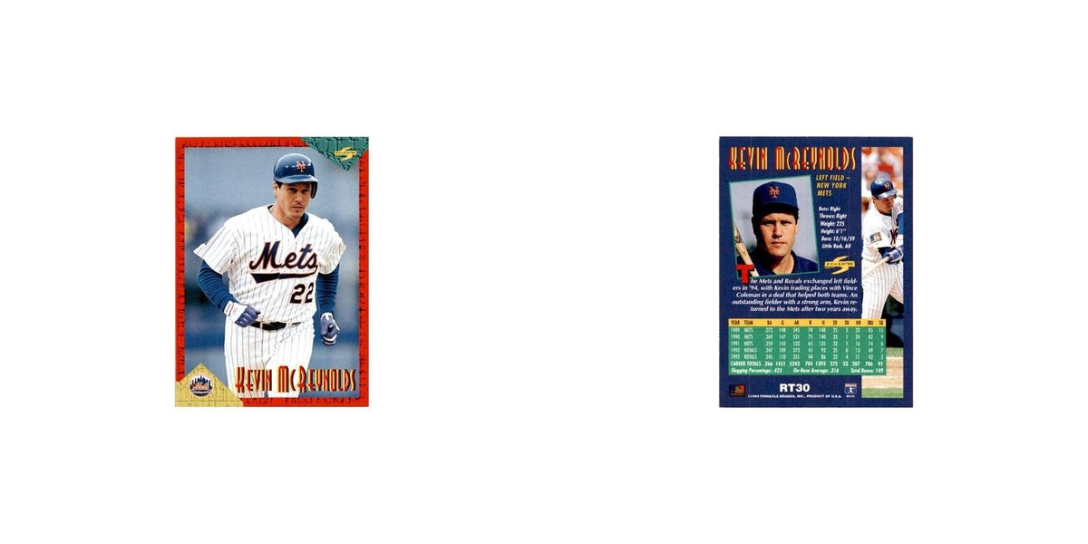 Kevin McReynolds 1994 Score Rookie & Traded #RT30 New York Mets Baseball Card NM