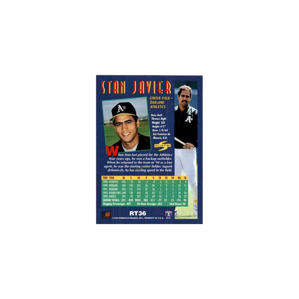 Stan Javier 1994 Score Rookie & Traded #RT36 Oakland Athletics Baseball Card NM