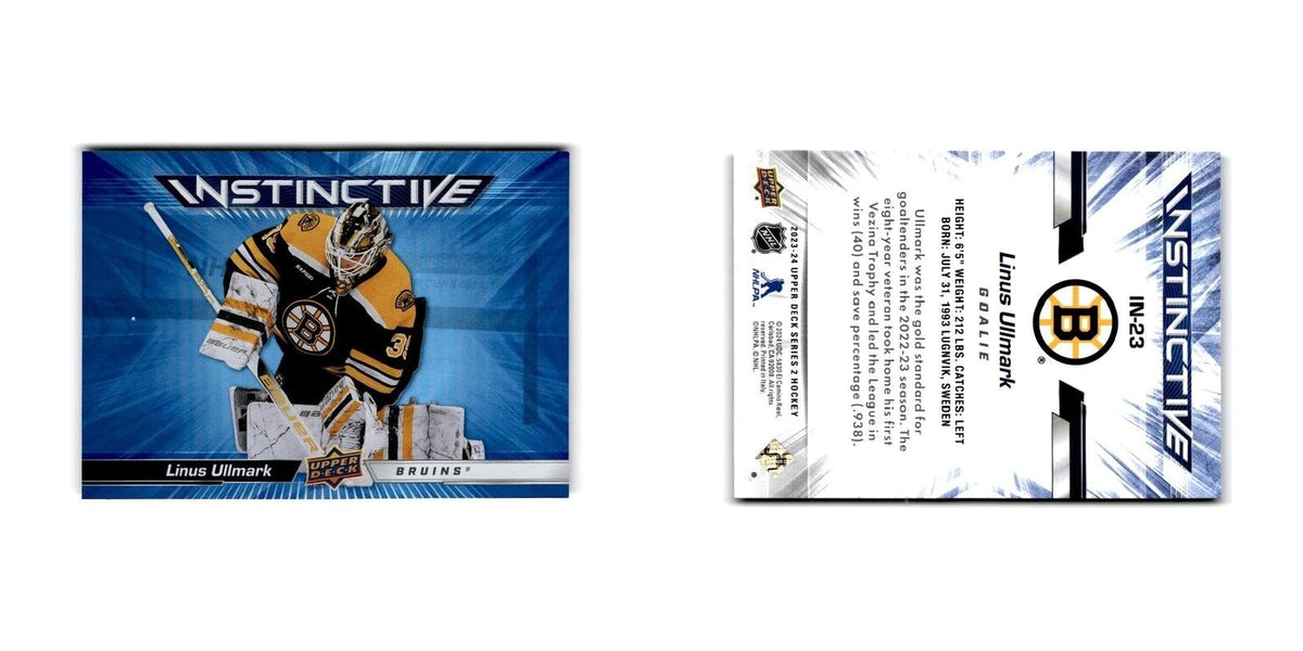 2023 Upper Deck Instinctive Linus Ullmark Boston Bruins #IN-23