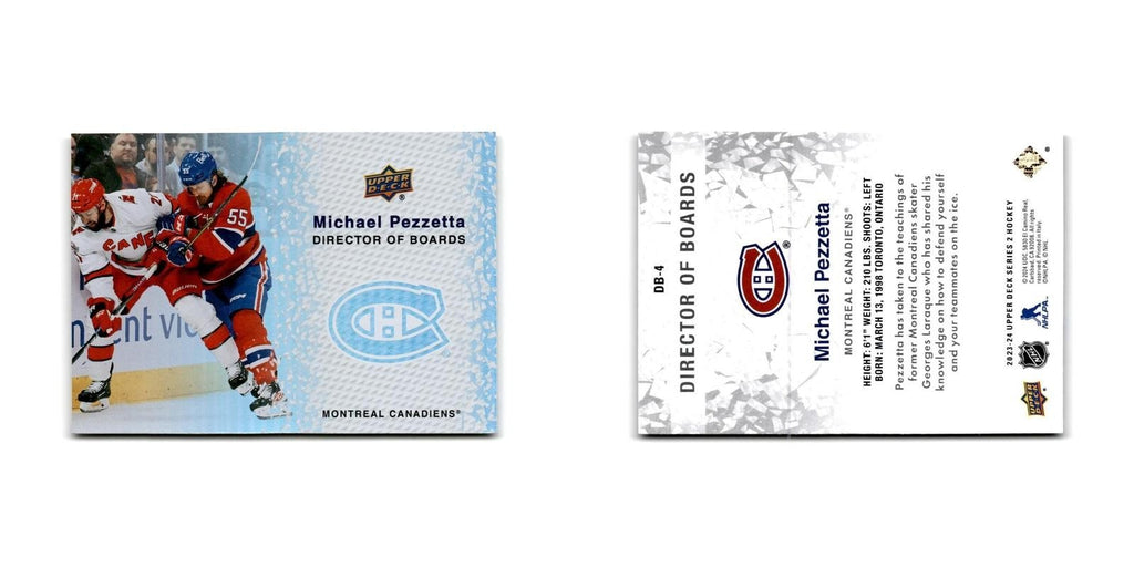 2023 Upper Deck Director of Boards Michael Pezzetta Montreal Canadiens #DB-4
