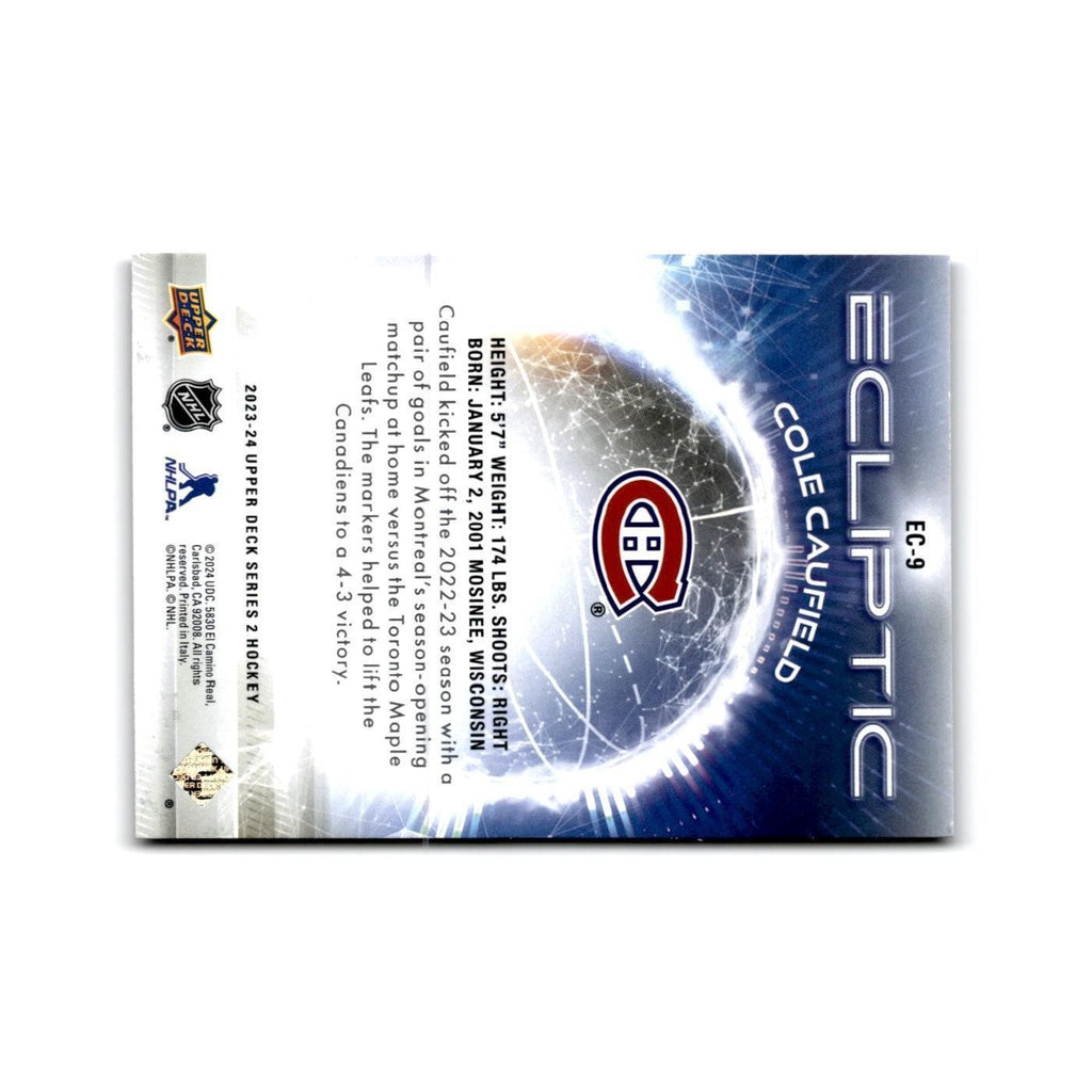 2023 Upper Deck Ecliptic Cole Caufield Montreal Canadiens #EC-9