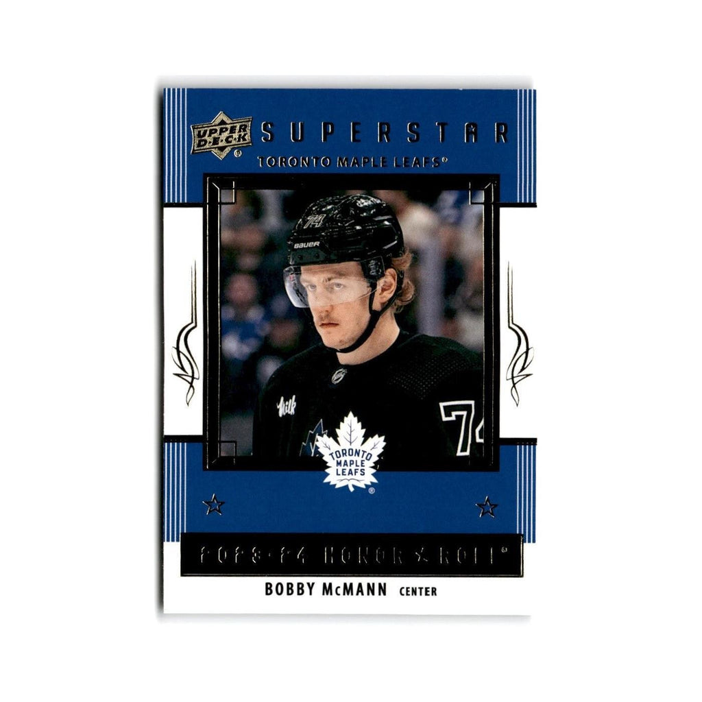 2023 Upper Deck Honor Roll Bobby McMann Toronto Maple Leafs #HR59