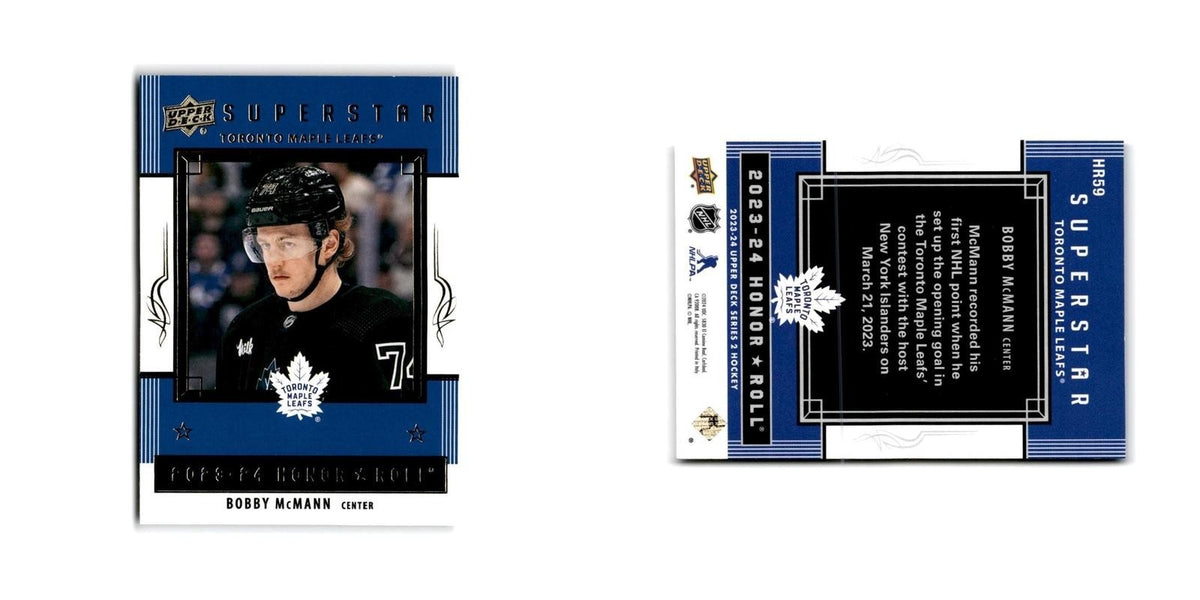 2023 Upper Deck Honor Roll Bobby McMann Toronto Maple Leafs #HR59