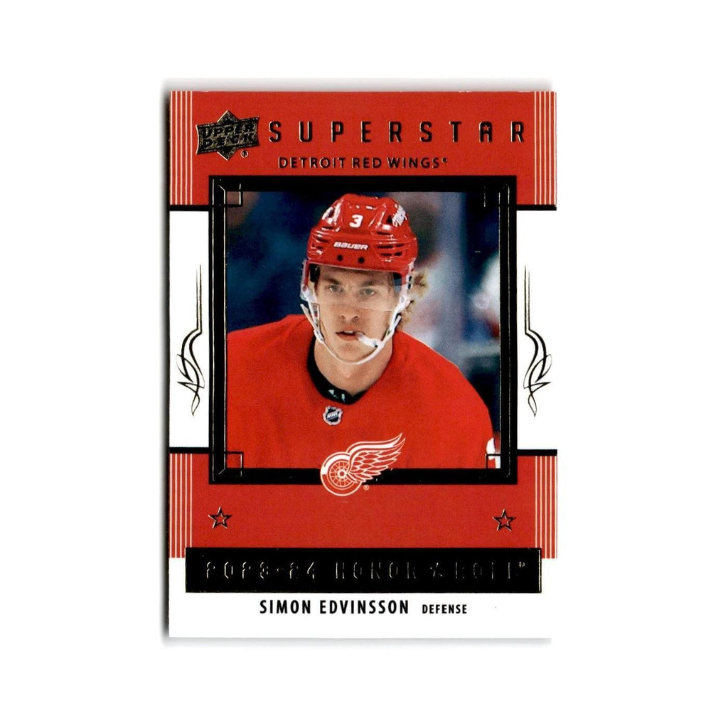 2023 Upper Deck Honor Roll Red Rainbow Simon Edvinsson Detroit Red Wings #HR41