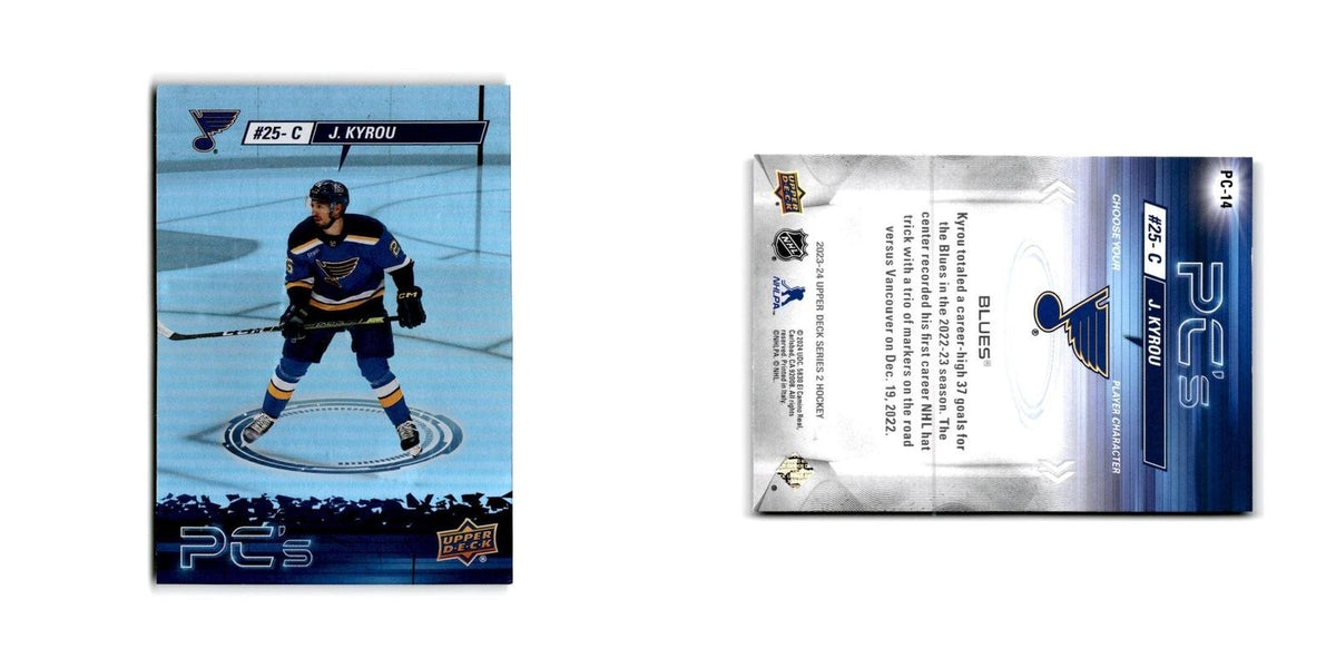 2023 Upper Deck PC's Jordan Kyrou St. Louis Blues #PC-14