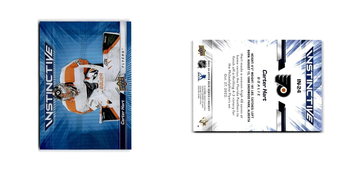 2023 Upper Deck Instinctive Carter Hart Philadelphia Flyers #IN-24