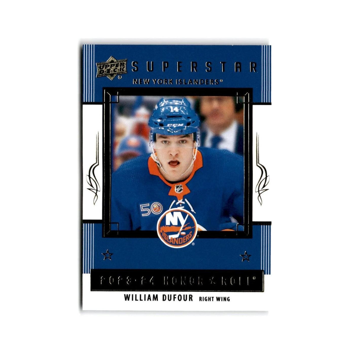 2023 Upper Deck Honor Roll William Dufour New York Islanders #HR64