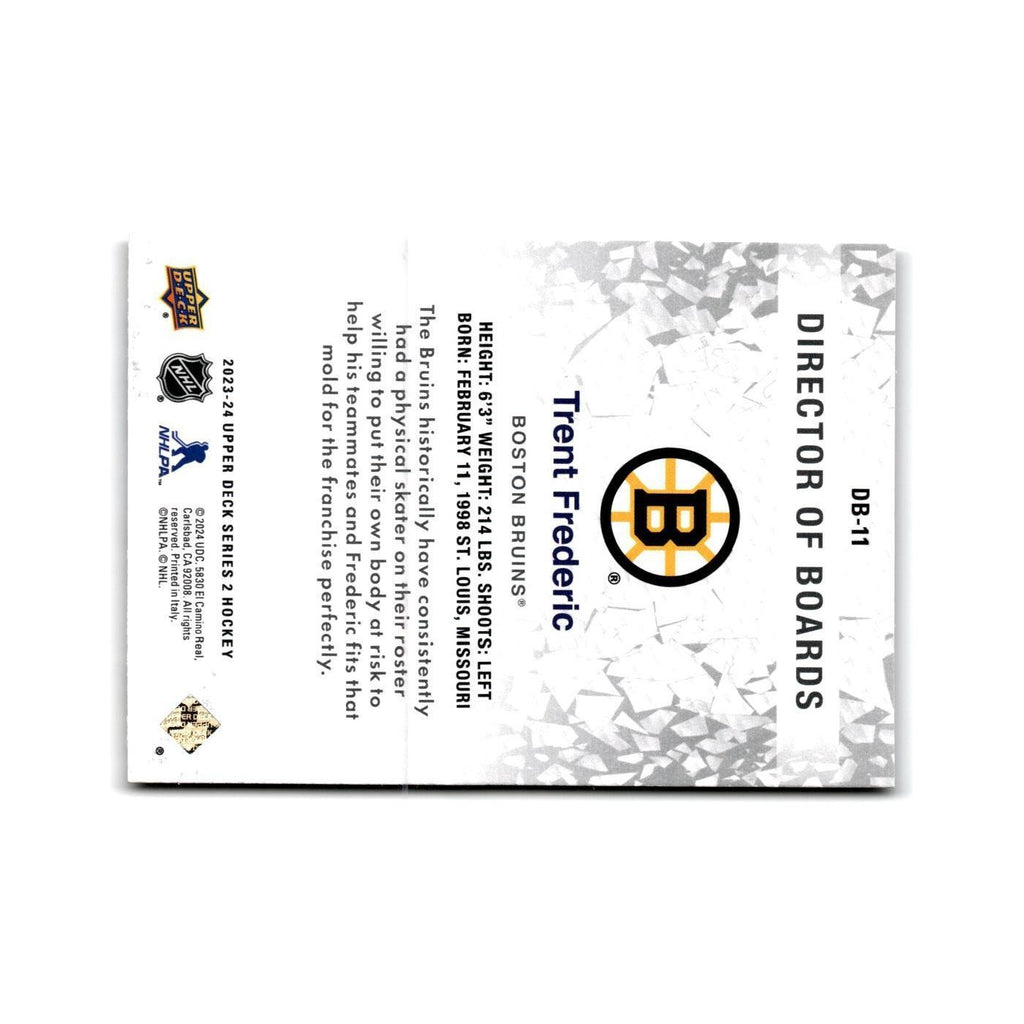 2023 Upper Deck Director of Boards Trent Frederic Boston Bruins #DB-11