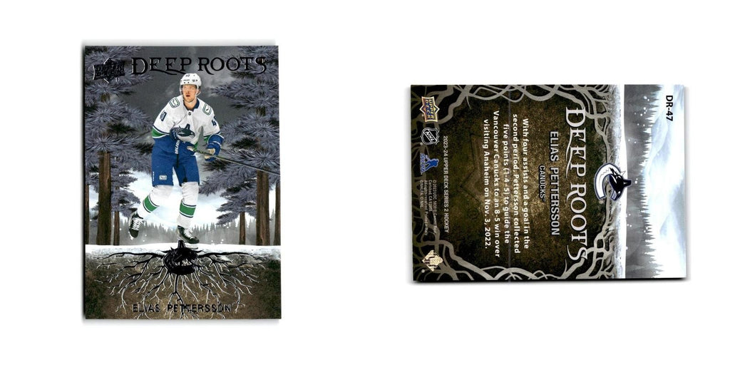 2023 Upper Deck Deep Roots Elias Pettersson Vancouver Canucks #DR-47