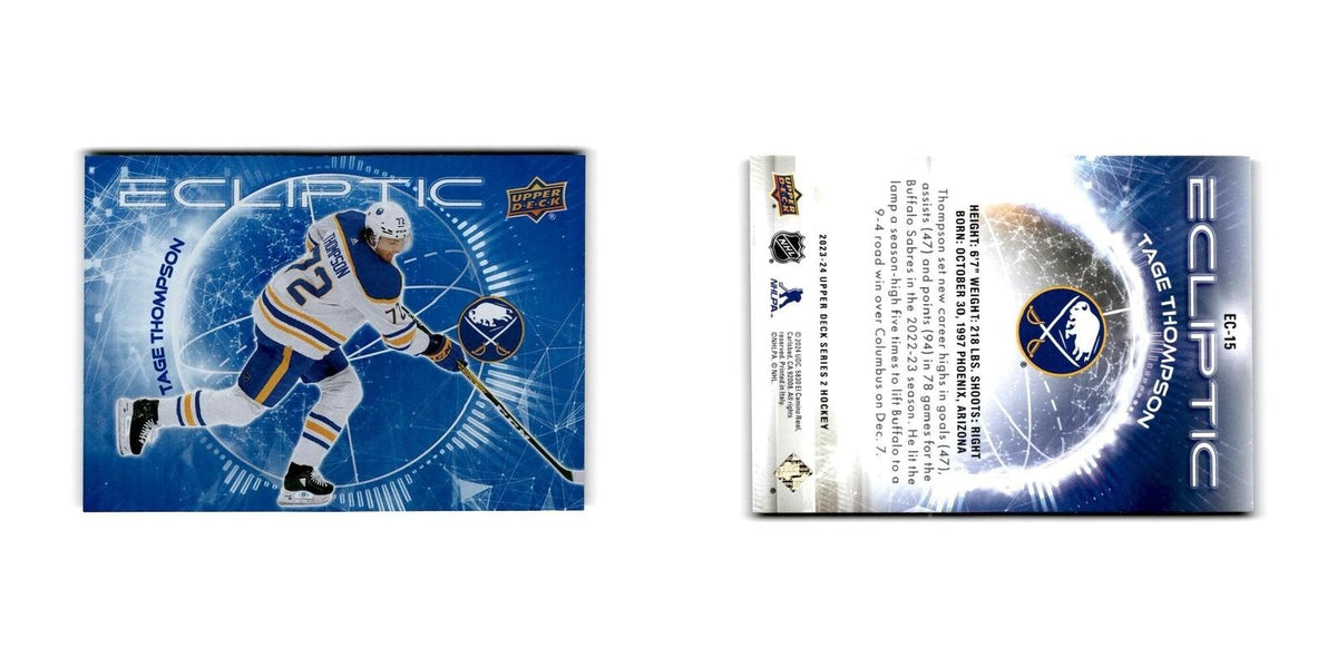 2023 Upper Deck Ecliptic Tage Thompson Buffalo Sabres #EC-15