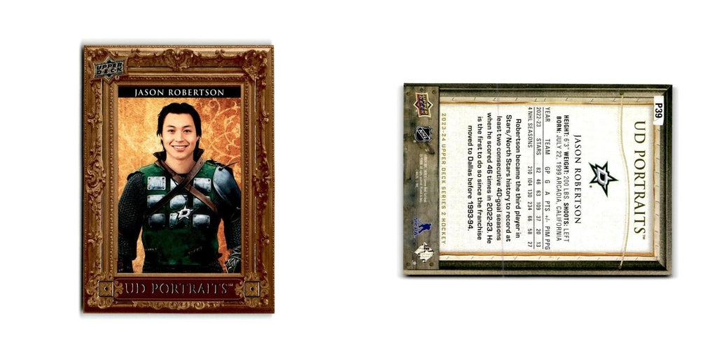 2023 Upper Deck Classic Portraits Jason Robertson Dallas Stars #P39