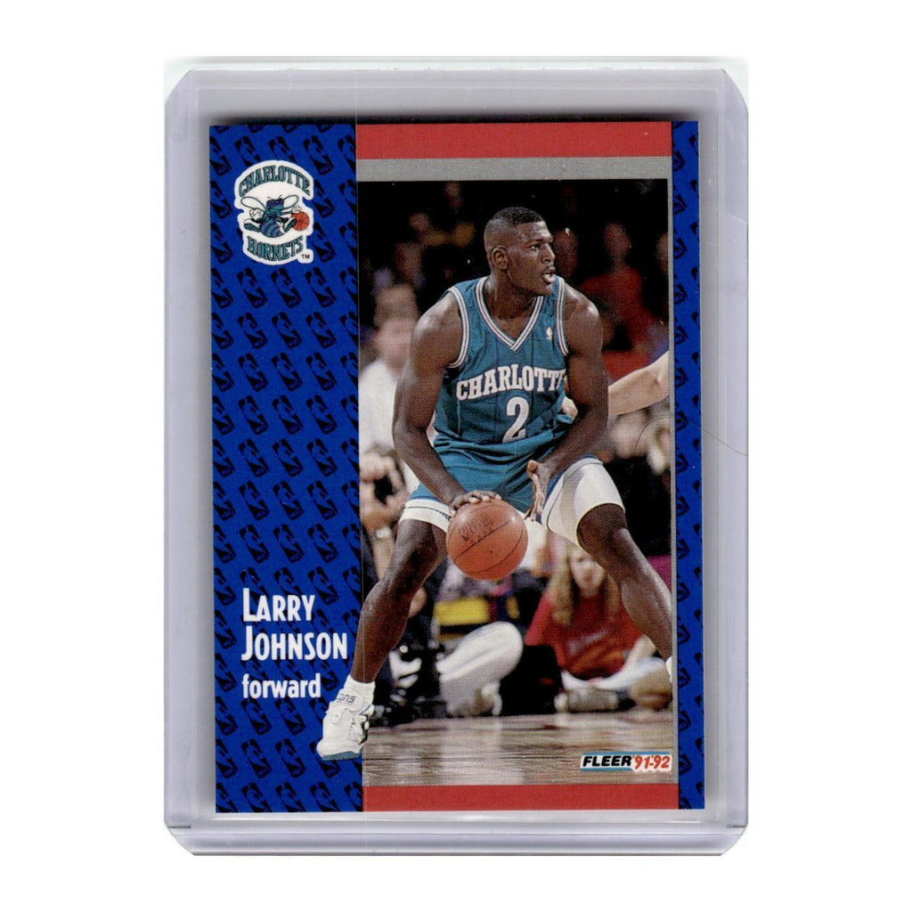 1991 Fleer Larry Johnson RC Hornets #255