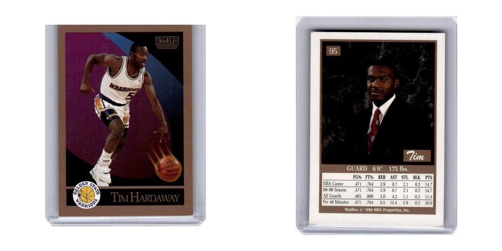 1990 SkyBox Tim Hardaway RC Golden State Warriors #95