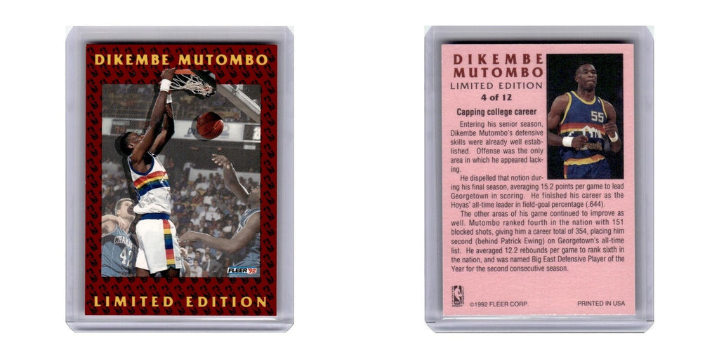 1992 Fleer Dikembe Mutombo Nuggets #4