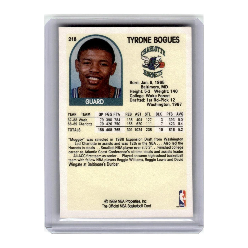 1989 Hoops Tyrone Bogues Hornets #218