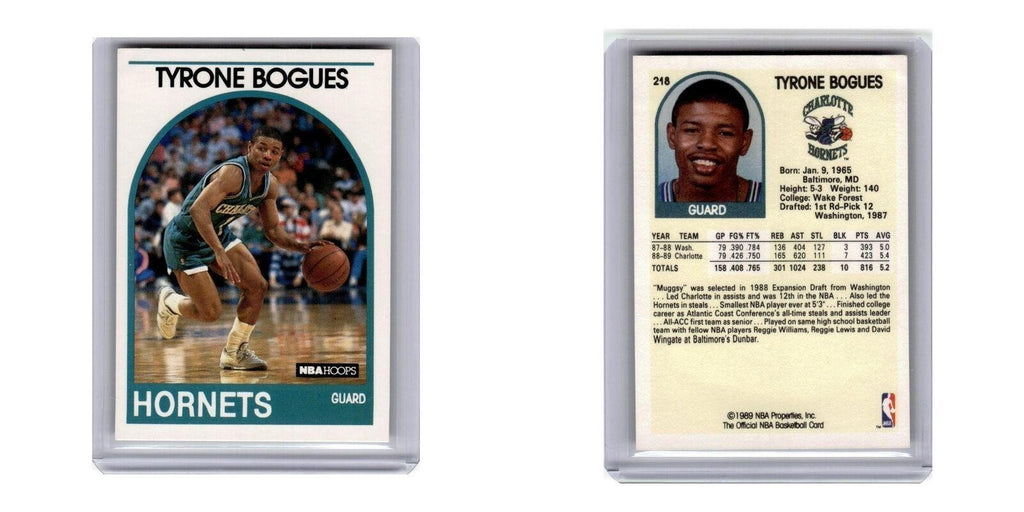 1989 Hoops Tyrone Bogues Hornets #218