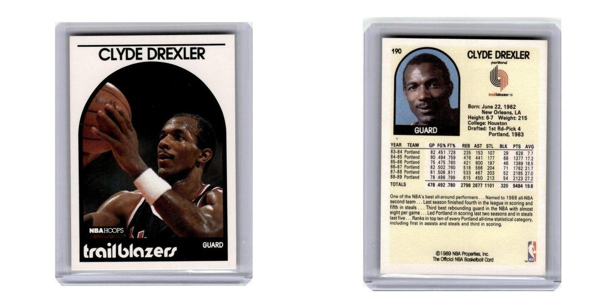 1989 Hoops Clyde Drexler Blazers #190