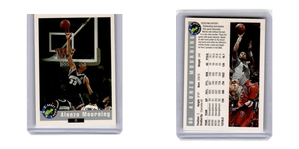 1992 Classic Draft Alonzo Mourning #60